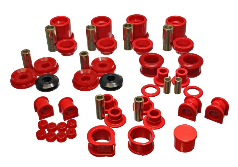 Energy Suspension 90-96 Nissan 300ZX Red Hyper-Flex Master Bushing Set (Sway bar end link bushings a Bushing Kits Energy Suspension