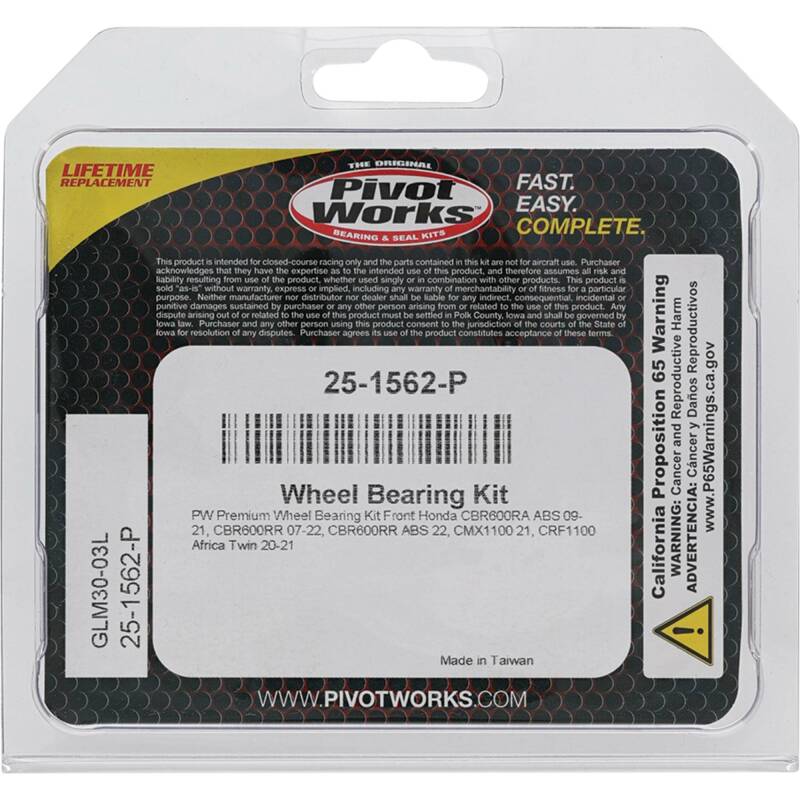 Pivot Works Premium Wheel Bearing Wheel Bearings Pivot Works