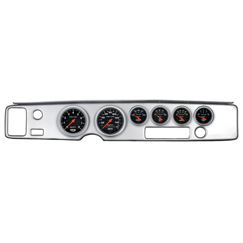 Autometer Sport-Comp 70-81 Firebird Dash Kit 6pc Tach / MPH / Fuel / Oil / WTMP / Volt Gauges AutoMeter