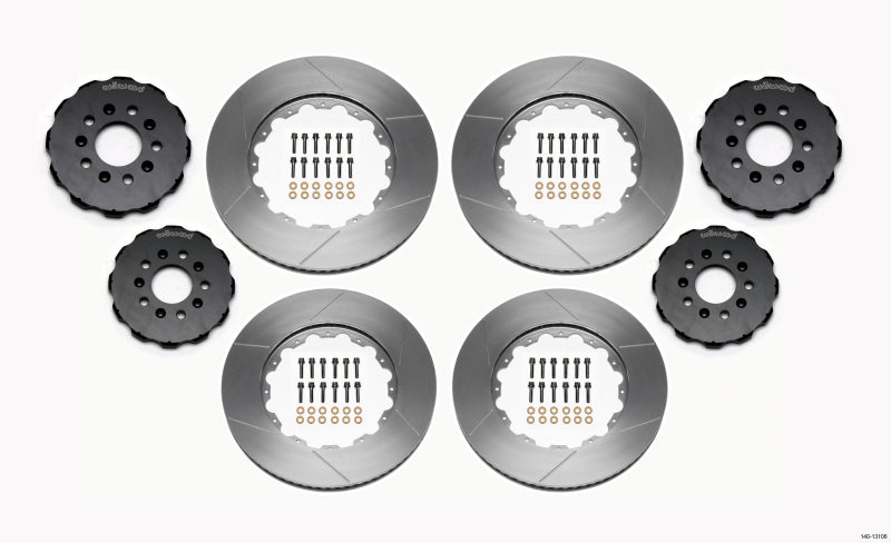 Wilwood Rotor Kit Front/Rear-Drilled 2005-2013 Aston Martin Brake Rotors - 2 Piece Wilwood