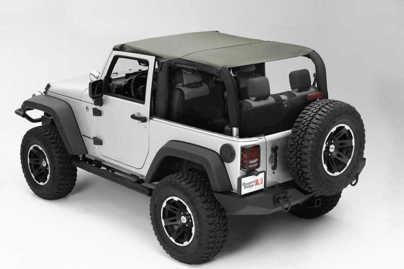 Rugged Ridge Pocket Island Topper Khaki Diamond 10-18 JK Soft Tops Rugged Ridge