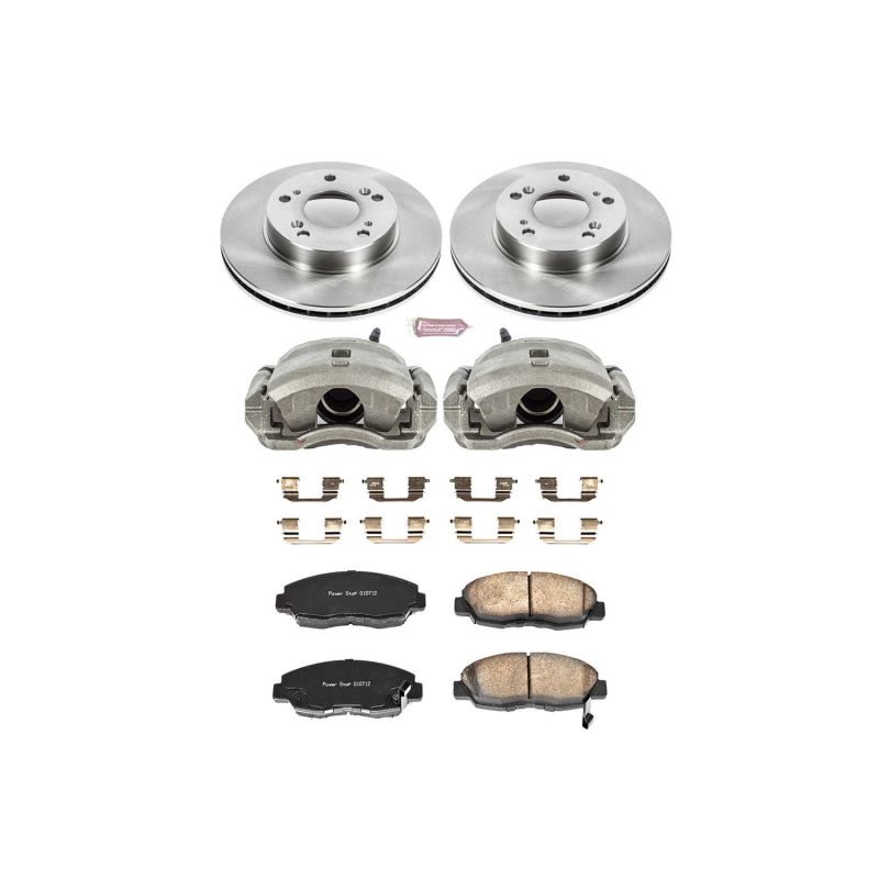 Power Stop 06-11 Honda Civic Front Autospecialty Brake Kit w/Calipers Brake Kits - OE PowerStop