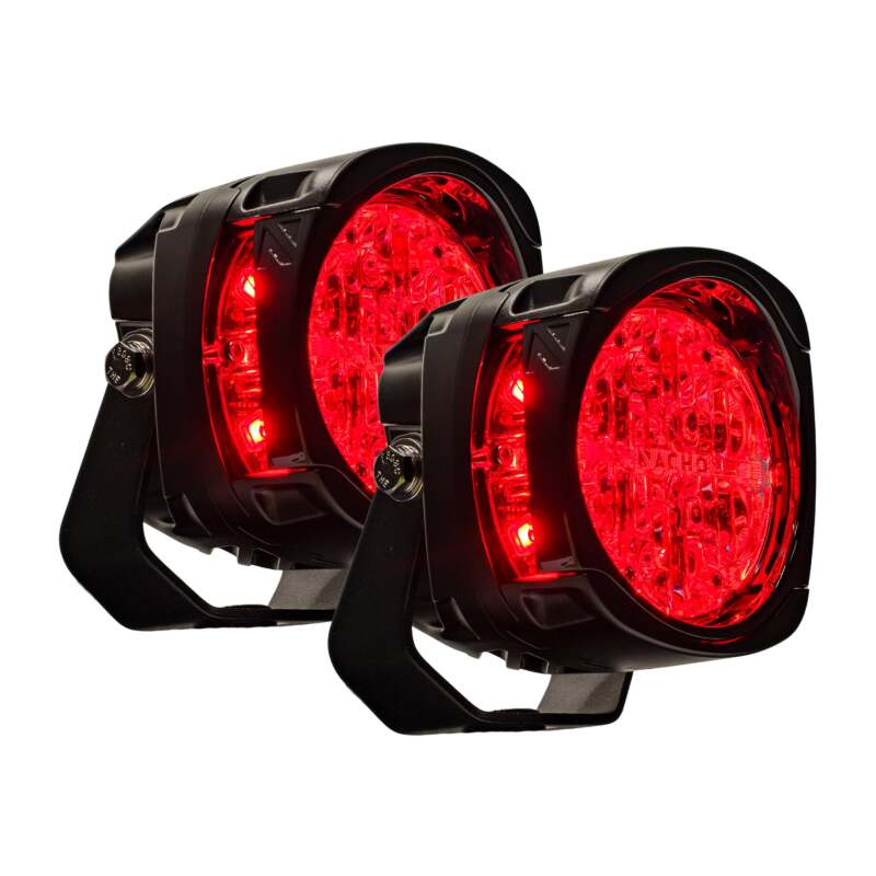 Nacho Lighting Quatro Chase - Red (Pair) Headlights Nacho Offroad Technology