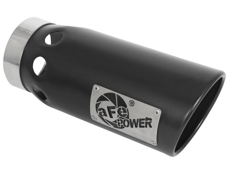 aFe Large Bore-HD 5 IN 409 SS DPF-Back Exhaust System w/Black Tip 20-21 GM Truck V8-6.6L DPF Back aFe