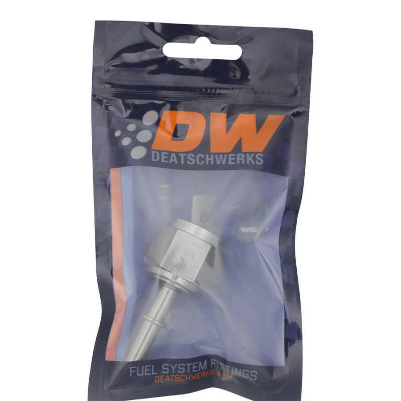 DeatschWerks 10AN Female Flare Swivel to 5/16in Male EFI Quick Disconnect - Anodized DW Titanium Fuel Components Misc DeatschWerks