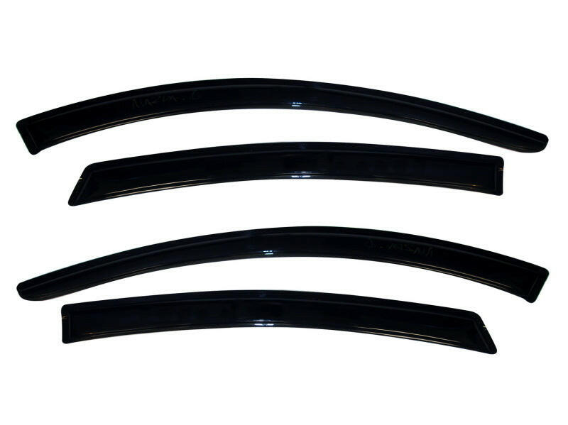 AVS 09-13 Mazda 6 Ventvisor Outside Mount Window Deflectors 4pc - Smoke Wind Deflectors AVS