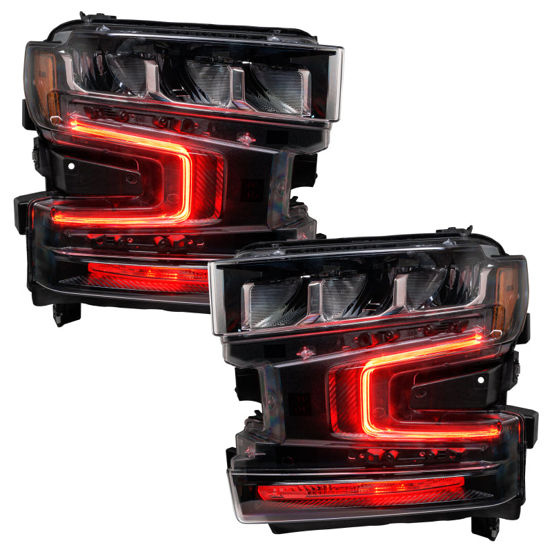 Oracle 19-21 Chevy Silverado 1500 RGB+W Headlight DRL Upgrade Kit - ColorSHIFT Headlights ORACLE Lighting
