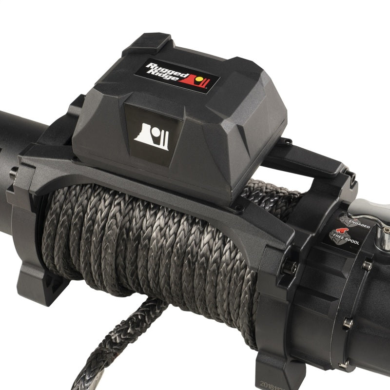 Rugged Ridge Trekker S12.5 Winch 12500lb Rope Wireless Winches Rugged Ridge