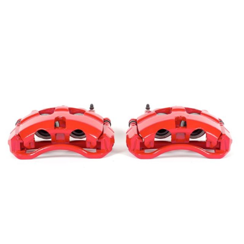 Power Stop 08-14 Ford E-150 Front Red Calipers w/Brackets - Pair Brake Calipers - Perf PowerStop