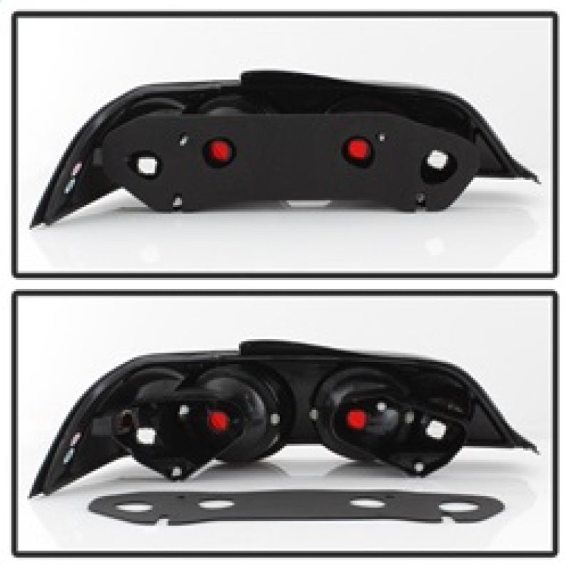 Spyder Acura RSX 02-04 Euro Style Tail Lights Black ALT-YD-ARSX02-BK Tail Lights SPYDER