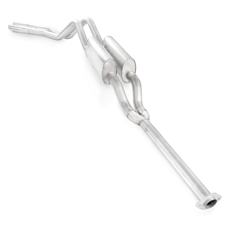 Stainless Works 2011-14 F-150 5.0L 3in Exhaust Y-Pipe S-Tube Mufflers Behind Passenger Rear Tire Ext Catback Stainless Works