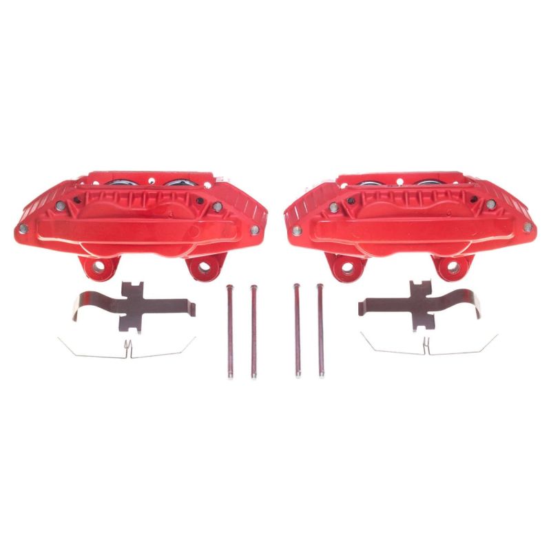 Power Stop 90-96 Nissan 300ZX Front Red Calipers - Pair Brake Calipers - Perf PowerStop