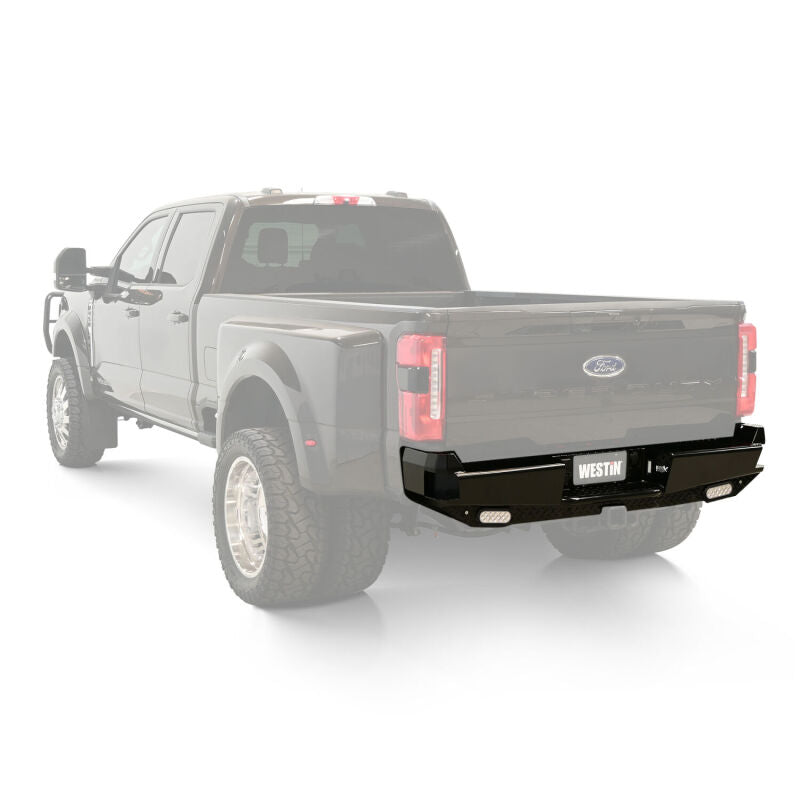 Westin 23-25 Ford F-250/350/450/550/600 HDX Bandit Rear Bumper - Black Bumpers - Steel Westin