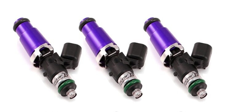 Injector Dynamics 2600-XDS Injectors - 60mm Length - 14mm Top - 14mm Lower O-Ring (Set of 3) Fuel Injector Sets - 3Cyl Injector Dynamics