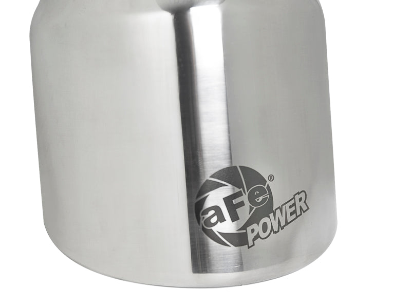 aFe MACH Force-Xp 304 SS Clamp-On Exhaust Tip 2.5in. Inlet / 4in. Outlet / 6in. L - Polished Tips aFe