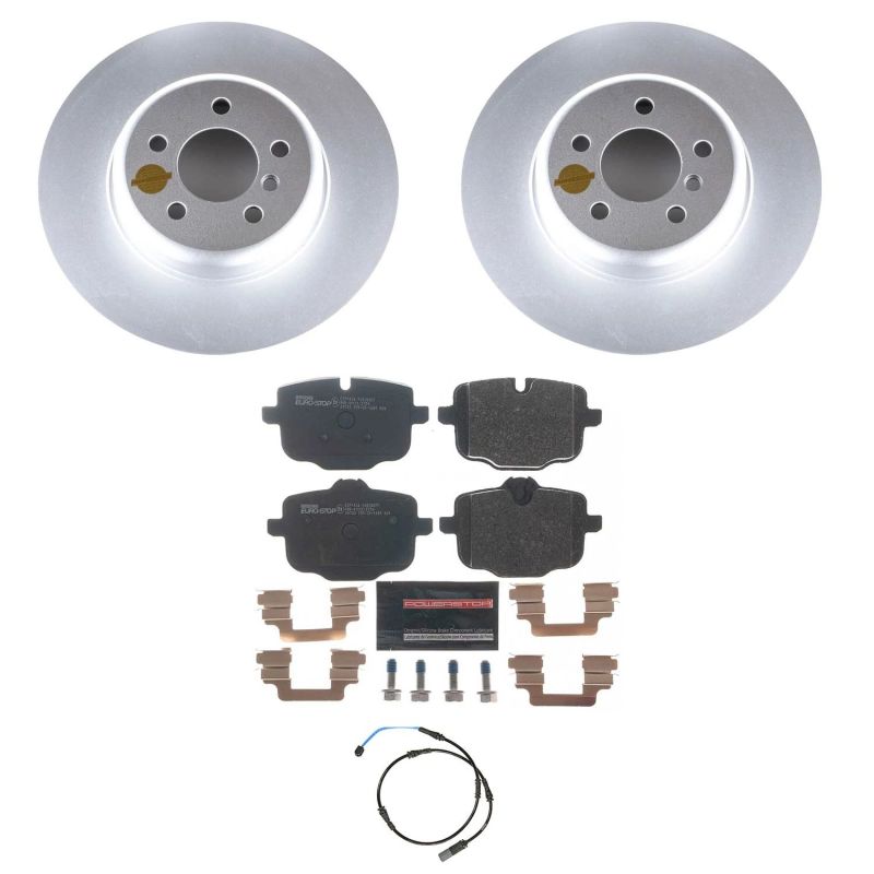Power Stop 11-16 BMW 550i Rear Euro-Stop Brake Kit Brake Kits - OE PowerStop