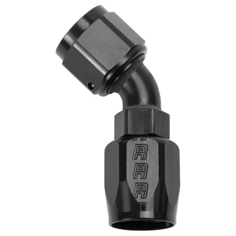 Russell Performance -4 AN Black 45 Degree Full Flow Hose End Fittings Russell