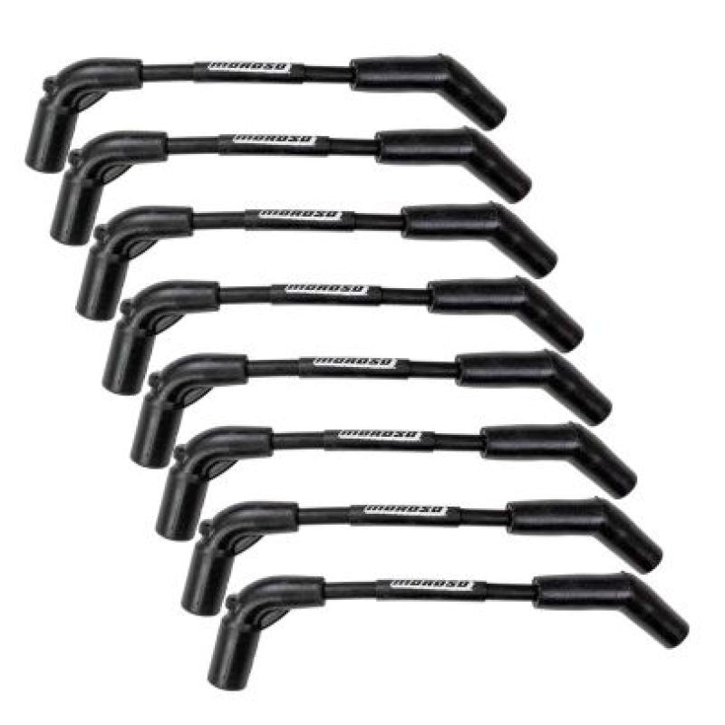 Moroso BBC w/LS Coils Ultra 40 Wire Set - Black (For 72401 Coil Brackets w/GM Cast 632 Covers) Spark Plug Wire Sets Moroso