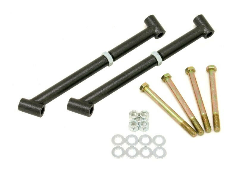 BMR 68-72 A-Body Control Arm Reinforcement Braces - Black Hammertone Control Arms BMR Suspension