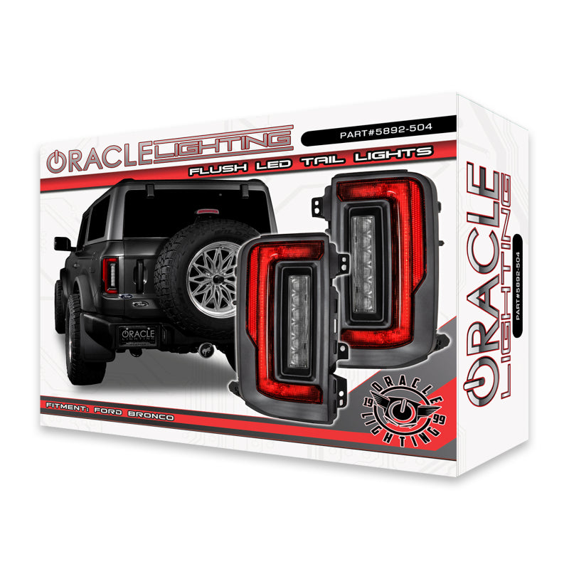 Oracle Lighting 21-22 Ford Bronco Flush Style LED Taillights Tail Lights ORACLE Lighting