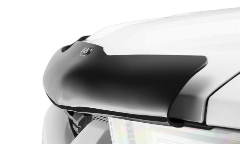 AVS 16-18 Nissan Titan XD Bugflector Medium Profile Hood Shield - Smoke Stone/Bug Deflectors AVS