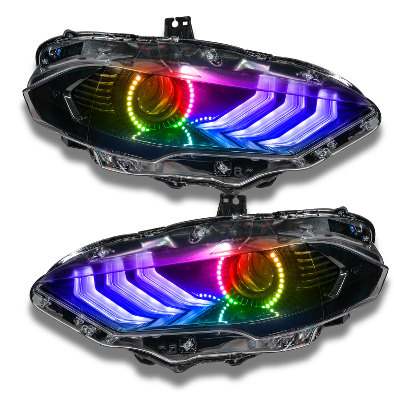 Oracle 18-21 Ford Mustang Dynamic DRL w/ Halo Kit & Sequential Turn Signal - ColorSHIFT Headlights ORACLE Lighting