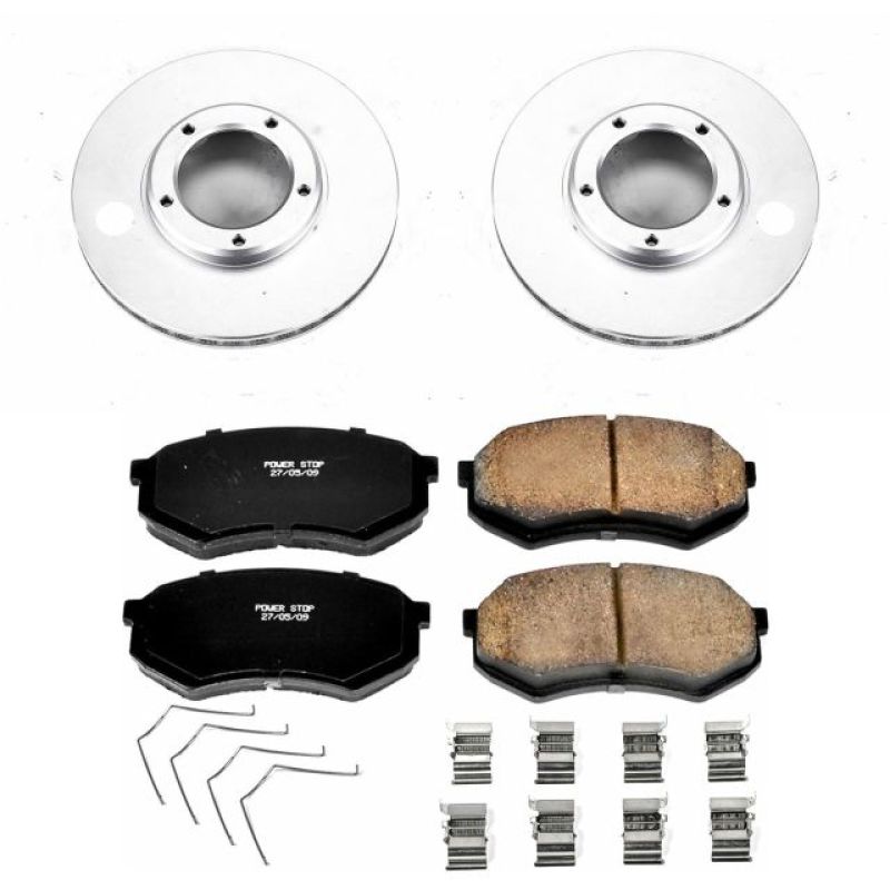 Power Stop 95-04 Toyota Tacoma Front Z17 Evolution Geomet Coated Brake Kit Brake Kits - Performance Blank PowerStop