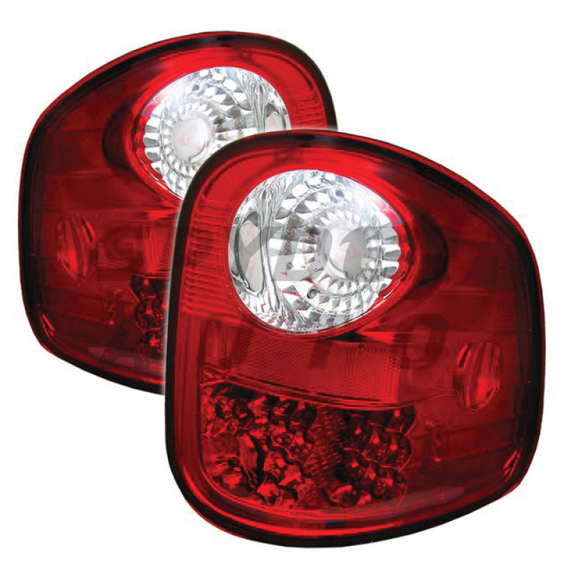 Spyder Ford F150 Flareside 97-03 LED Tail Lights Red Clear ALT-YD-FF15097FS-LED-RC Tail Lights SPYDER