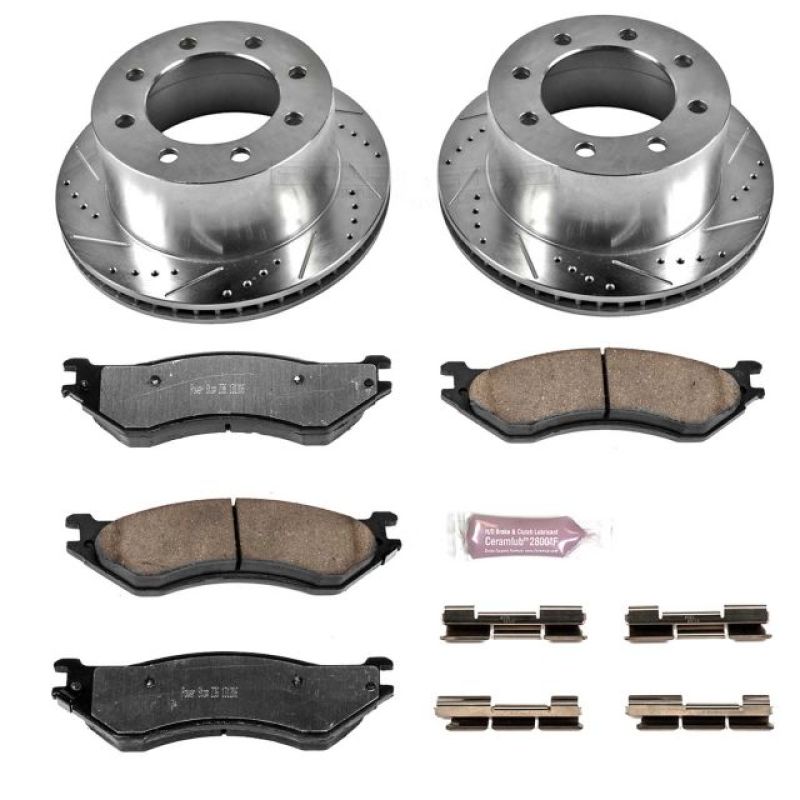 Power Stop 01-02 Dodge Ram 2500 Rear Z36 Truck & Tow Brake Kit Brake Kits - Performance D&S PowerStop