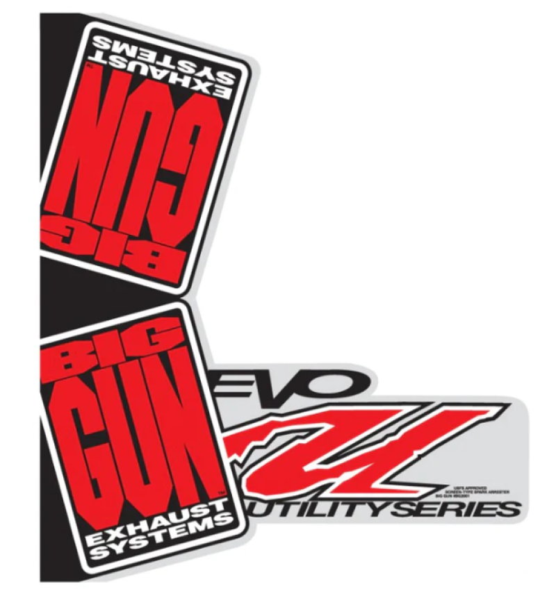 Big Gun EVO U Muffler Wrap Decal Stickers/Decals/Banners Big Gun