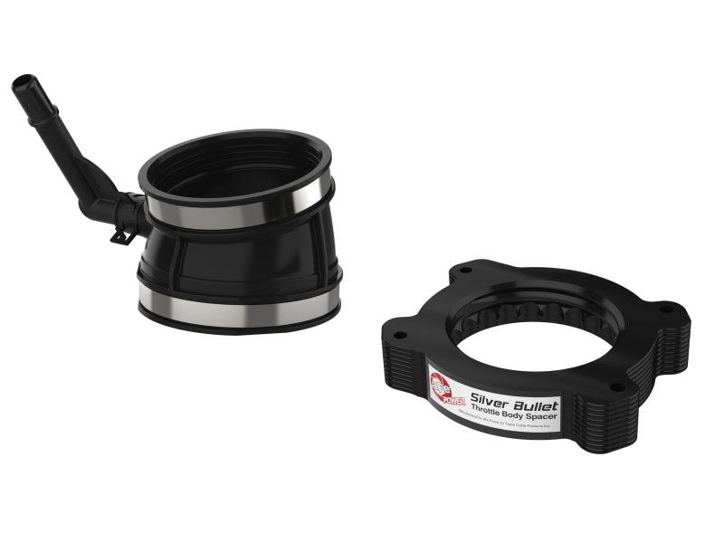 aFe 2020 Vette C8 Silver Bullet Aluminum Throttle Body Spacer / Works With Factory Intake Only - Blk Throttle Body Spacers aFe