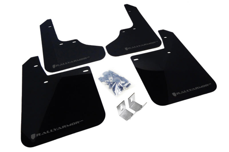Rally Armor 93-01 Subaru Impreza RS Black UR Mud Flap w/ Grey Logo Mud Flaps Rally Armor