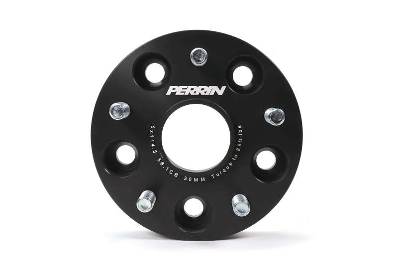 PERRIN Subaru 30mm Wheel Spacers 5x114.3 BP w/56mm Hub - Black Wheel Spacers & Adapters Perrin Performance