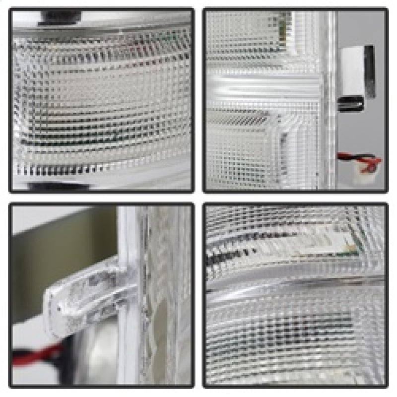 xTune Ford Superduty 08-14 F250-F550 Amber LED Mirror Signal Lens - Clear ACC-LED-FDSD08-MR-C Side Mirrors SPYDER