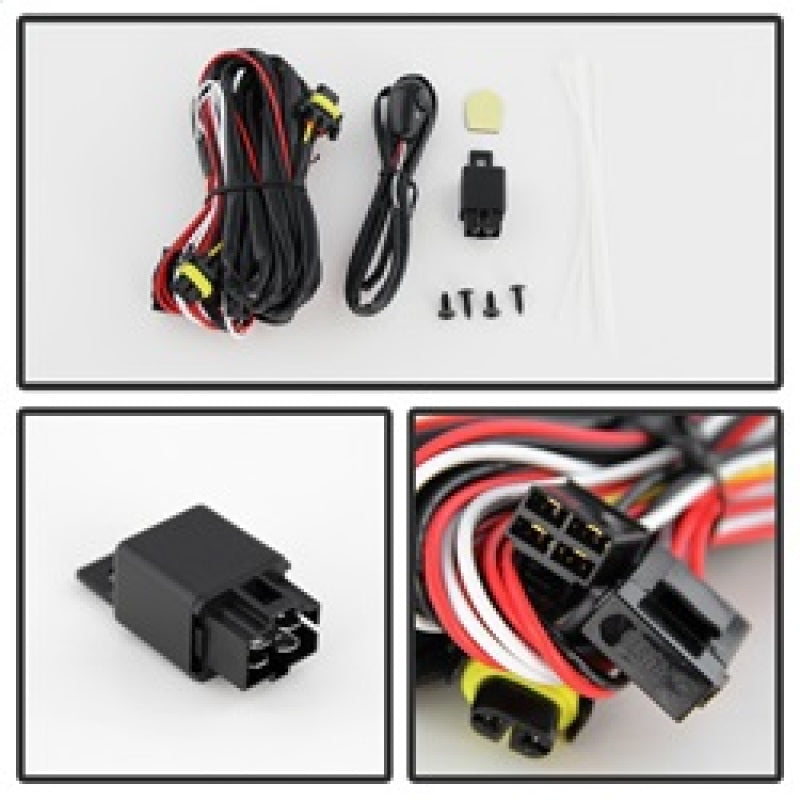 Spyder Ford C-Max 2013-2015 OEM Fog Light W/Universal Switch- Clear FL-FCMAX2013-C Fog Lights SPYDER