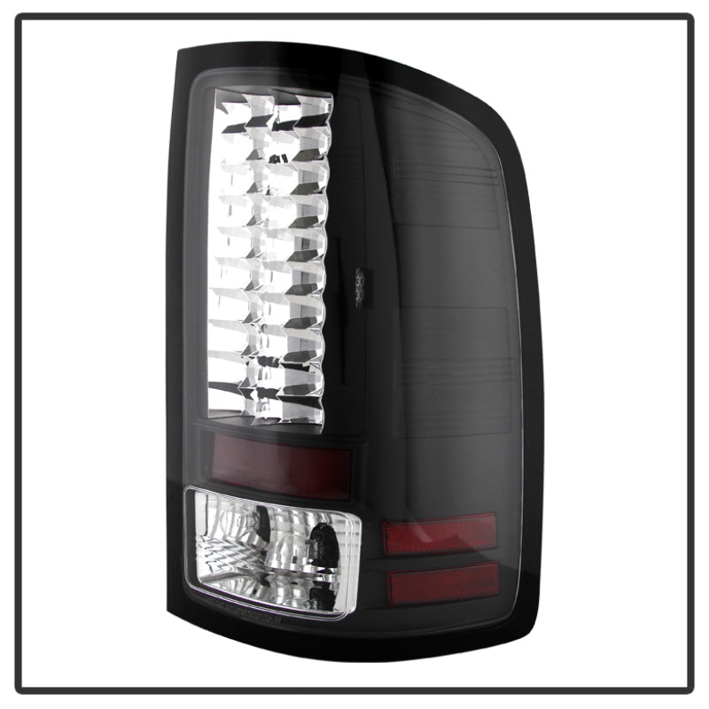 Spyder GMC Sierra 07-13 (Not fit 3500 Dually 4 Rear Wheels)LED Tail Lights Black ALT-YD-GS07-LED-BK Tail Lights SPYDER