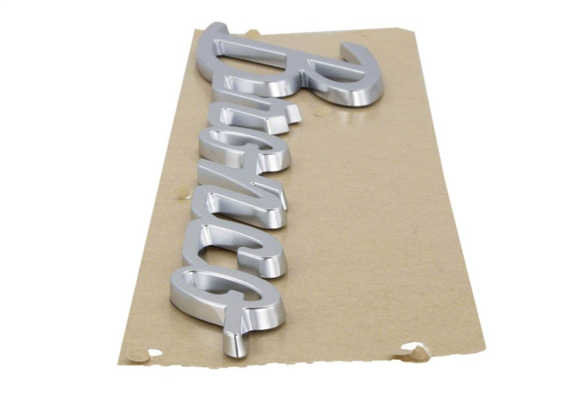 Ford Racing 21-23 Bronco Script Fender Badge - Silver Other Body Components Ford Racing