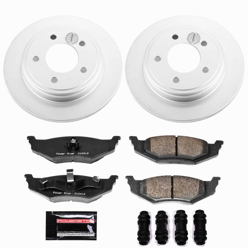 Power Stop 99-04 Chrysler 300M Rear Z23 Coated Brake Kit Brake Kits - Performance D&S PowerStop