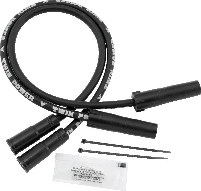 Twin Power 99-08 FLH FLT With EFI 04-06 XL Black Ignition Wire Set Spark Plug Wire Sets TwinPower