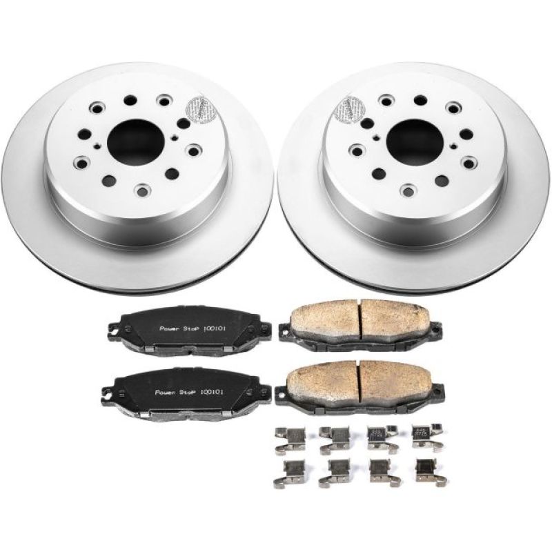 Power Stop 99-00 Lexus SC300 Rear Z17 Evolution Geomet Coated Brake Kit Brake Kits - Performance Blank PowerStop