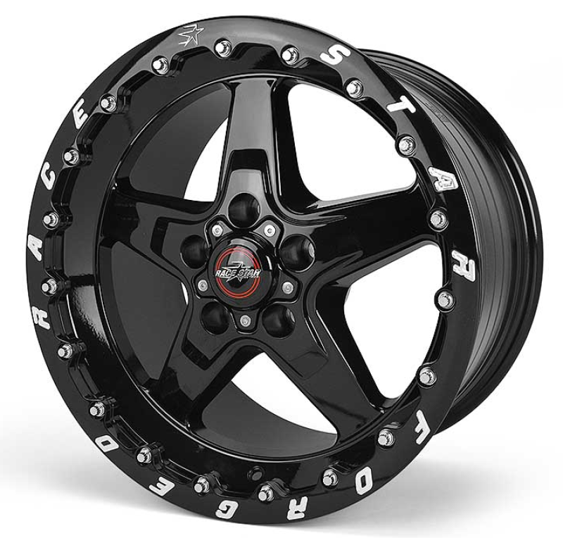 Race Star 92 Drag Star Bracket Racer 17x10.5 5x4.50BC 7.6BS Gloss Black Wheel - Single Bead Lock Wheels - Cast Race Star