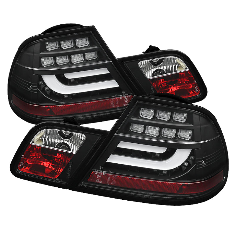 Spyder BMW E46 00-03 2Dr Coupe Light Bar LED Tail Lights Blk ALT-YD-BE4600-LBLED-BK Tail Lights SPYDER