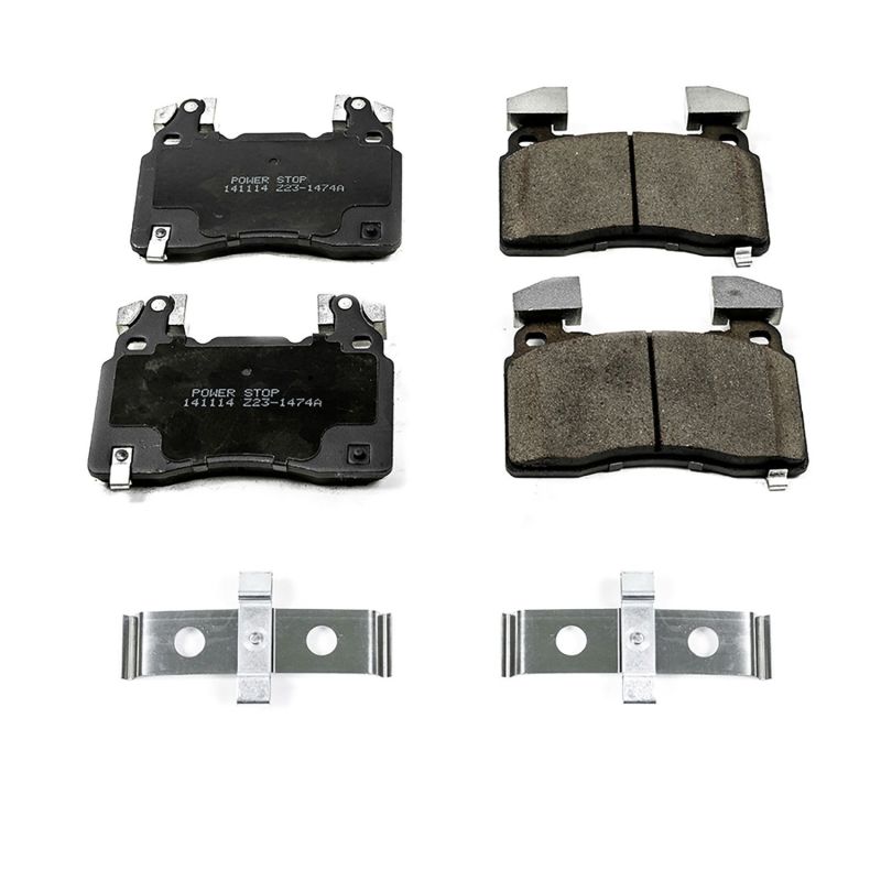 Power Stop 15-19 Cadillac CTS Front Z17 Evolution Ceramic Brake Pads w/Hardware Brake Pads - OE PowerStop
