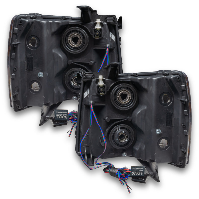 Oracle 07-13 Chevrolet Silverado SMD HL - Square - ColorSHIFT w/ BC1 Controller Headlights ORACLE Lighting