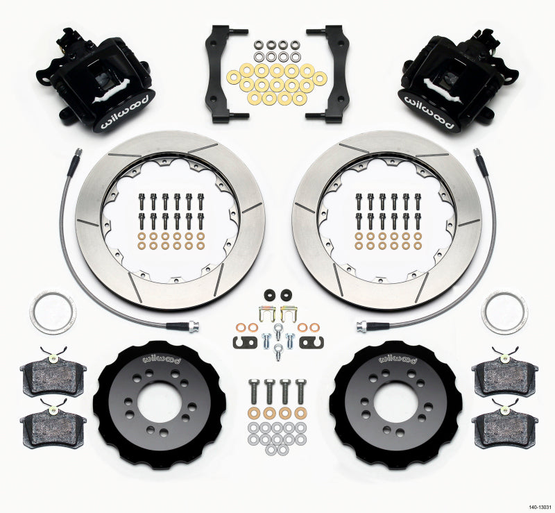 Wilwood Combination Parking Brake Rear Kit 12.88in 2013-Up Ford Focus ST w/ Lines Brake Calipers - Perf Wilwood