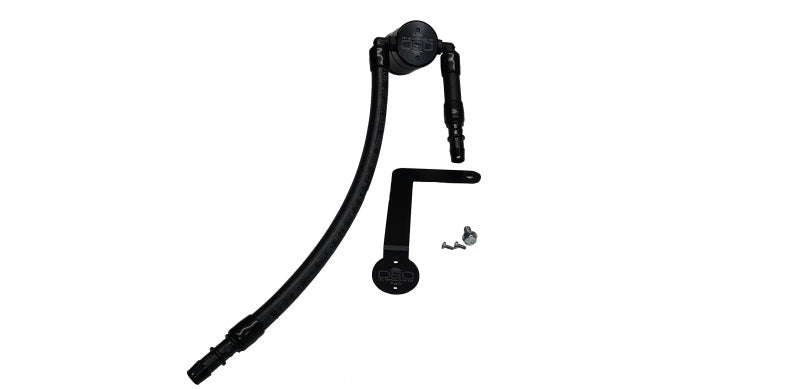 J&L 03-04 Mercury Marauder Passenger Side Oil Separator 3.0 - Black Anodized Oil Separators J&L