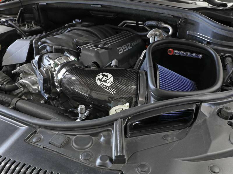 aFe 12-21 Jeep Grand Cherokee 6.4L Track Series Carbon Fiber Cold Air Intake System w/Pro 5R Filter Cold Air Intakes aFe