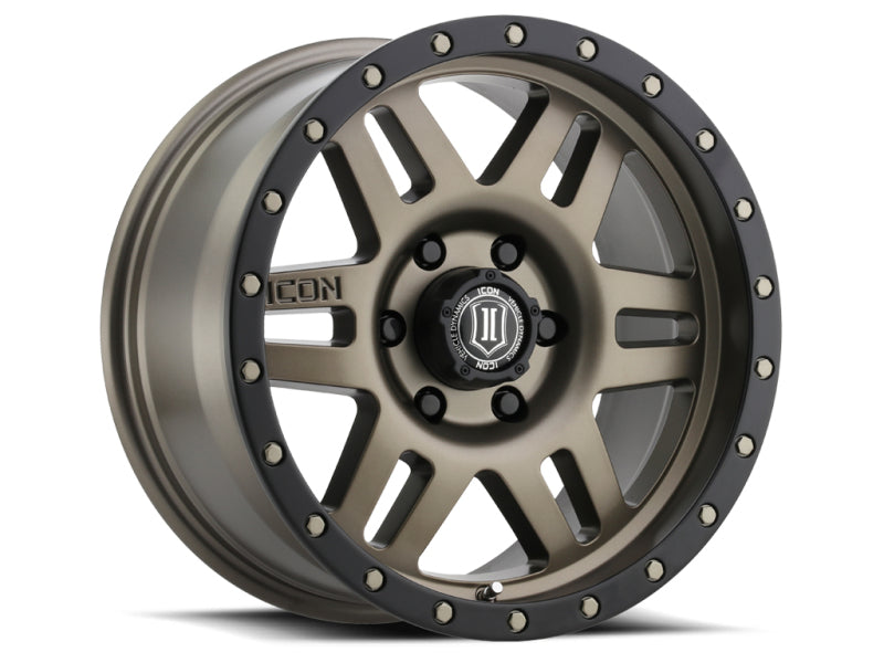 ICON Six Speed 17x8.5 6x135 6mm Offset 5in BS 94mm Bore Bronze Wheel Wheels - Cast ICON