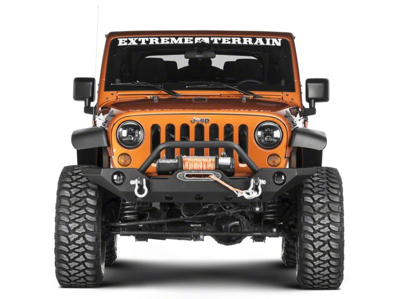 Raxiom 07-18 Jeep Wrangler JK 24-In Light Bar Hood Mounting Brackets Brackets Raxiom