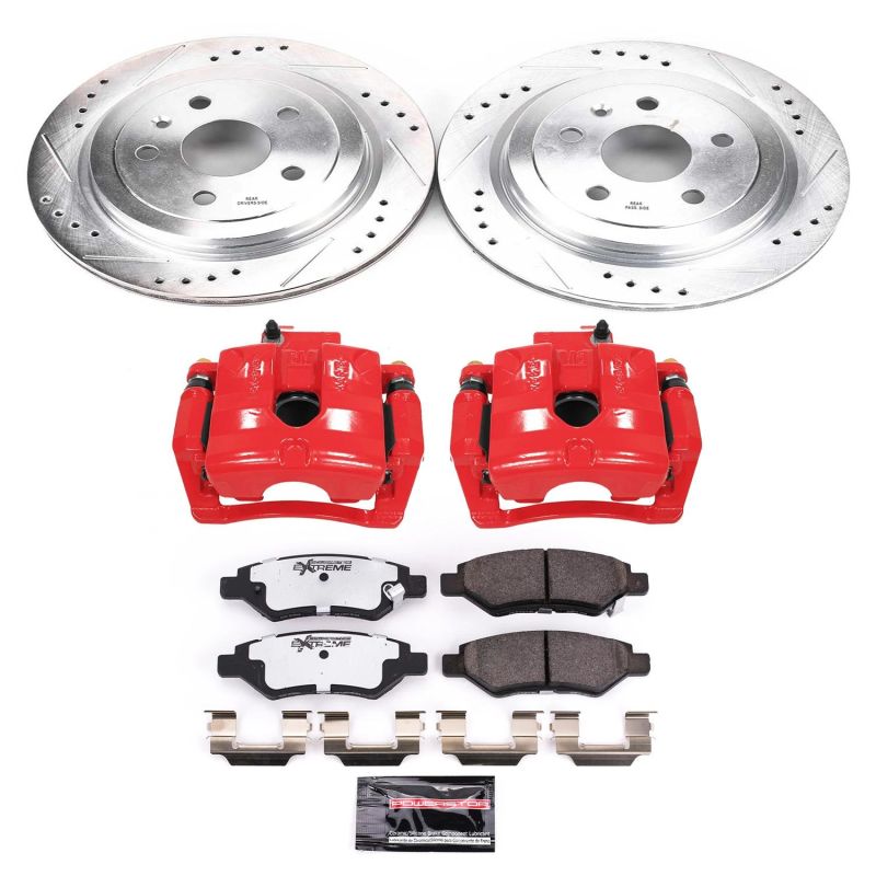 Power Stop 10-15 Chevrolet Camaro Rear Z26 Street Warrior Brake Kit w/Calipers Brake Kits - Performance D&S PowerStop